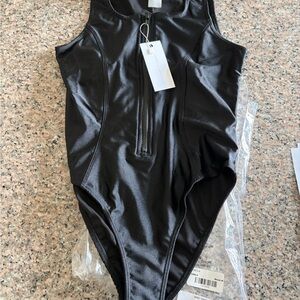 Elegant Black Women's One Piece Swimsuit by draya Michelle